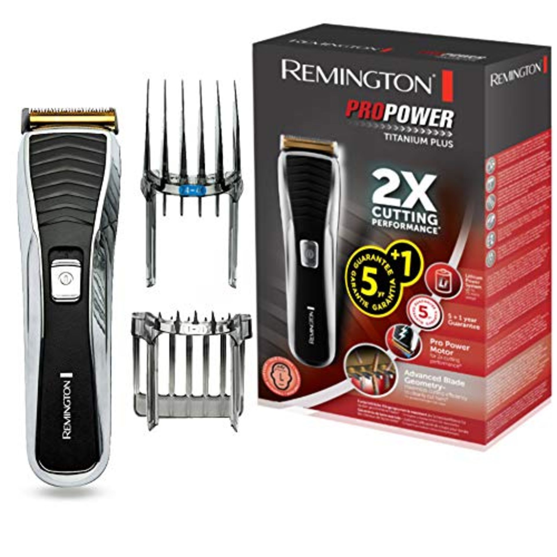 Remington hair clipper HC7150 (LED charging indicator, titanium-coated blades, 17 leng