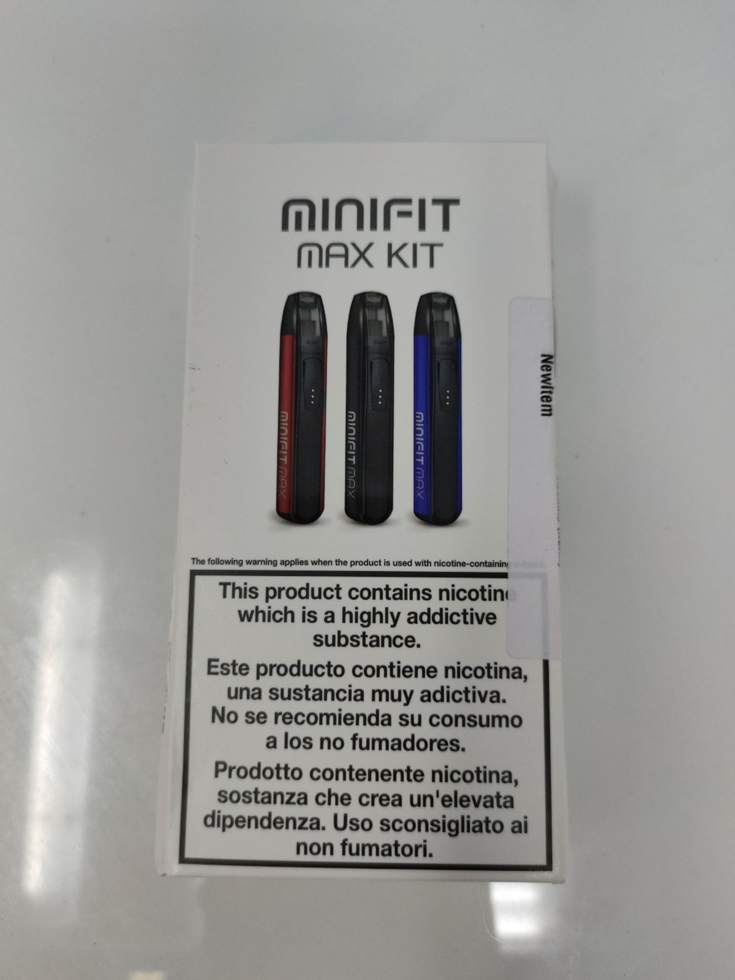 Justfog Minifit Max Kit - Sigaretta elettronica, 650 mAh, Prodotto senza nicotina, Ner - Image 2 of 3