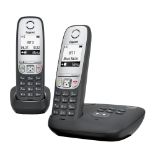 RRP £53.00 Gigaset A415A Duo Cordless Phone - Black [German Version]