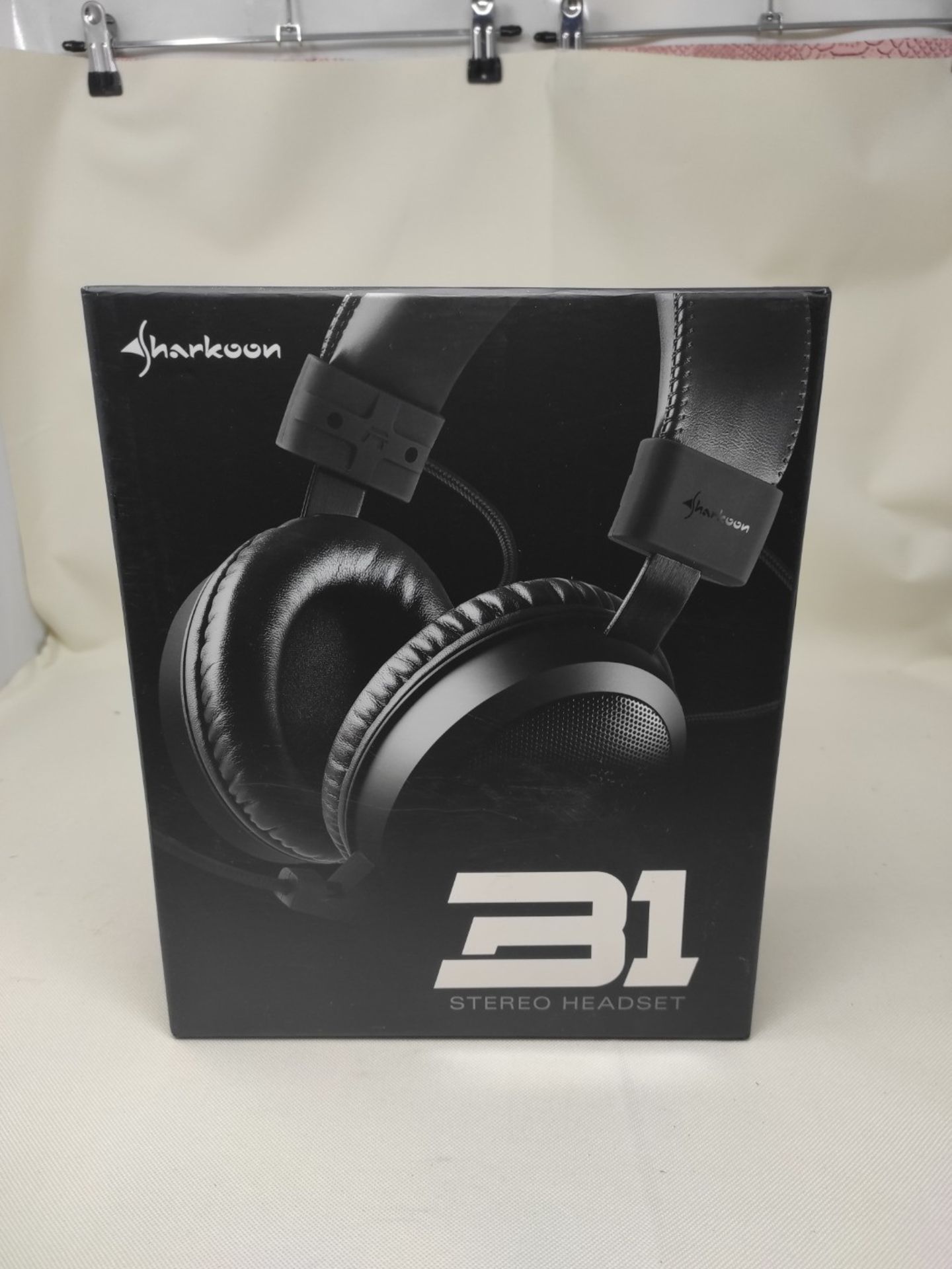 Sharkoon B1 Stereo Gaming Headphones - Black - Image 2 of 3