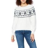 edc by Esprit Women's 110CC1I313 Sweater, 103/White 4, X-Small