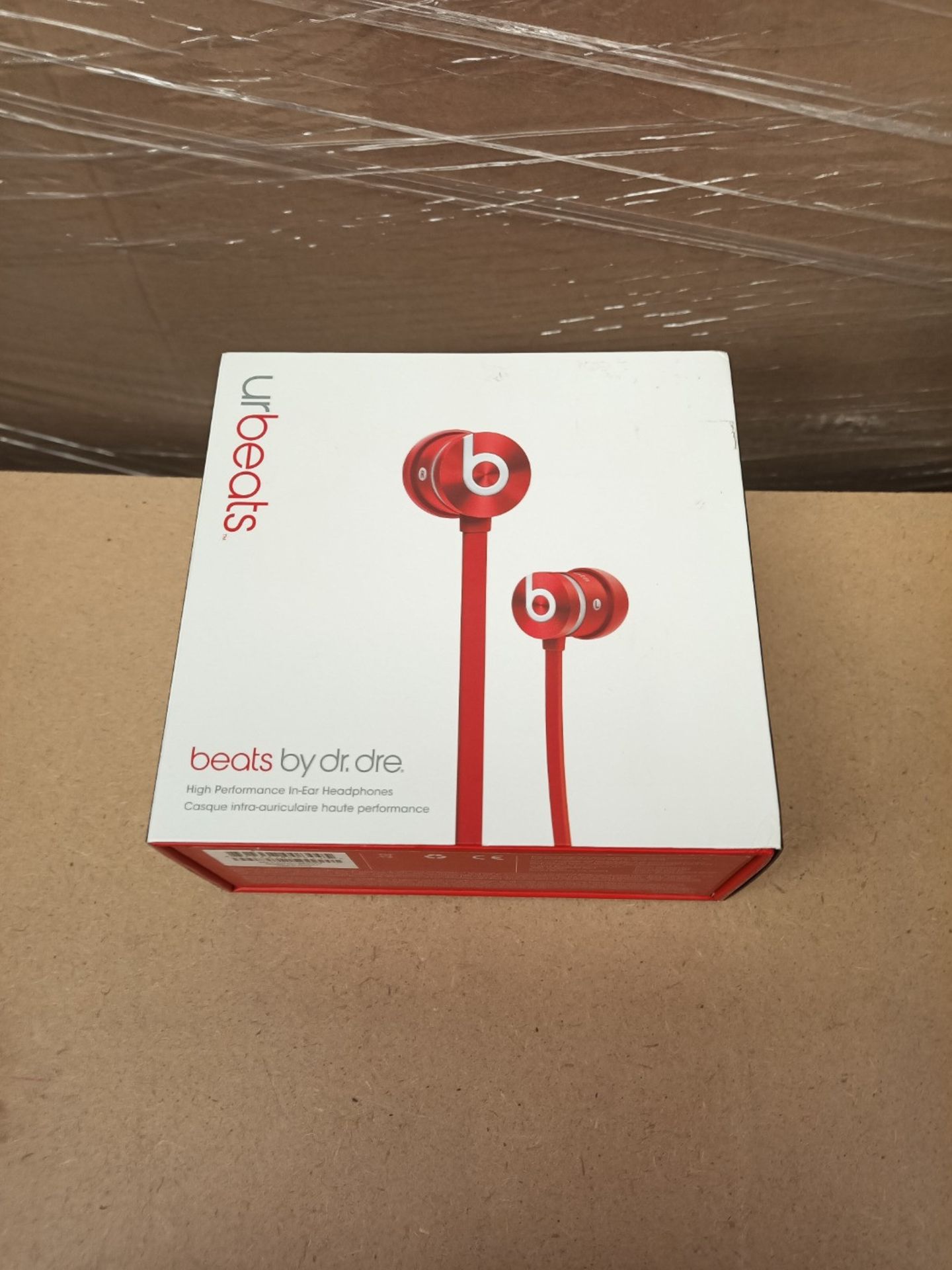 RRP £90.00 Beats by Dr. Dre urBeats In-Ear Headphones - Monochromatic Red - Image 2 of 3