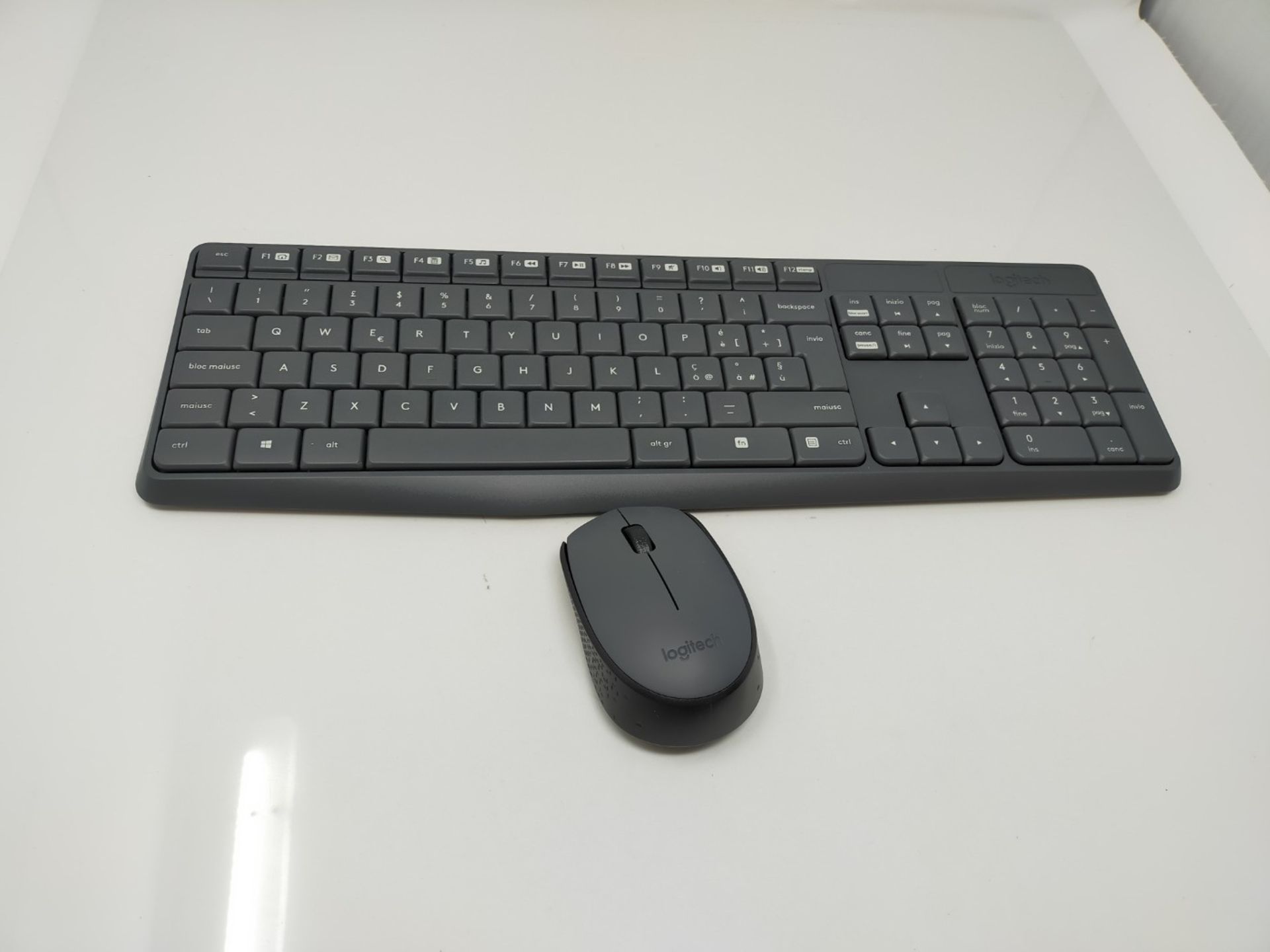 Logitech MK235 Wireless Keyboard and Mouse Combo for Windows, QWERTY Italian Layout - - Image 3 of 3