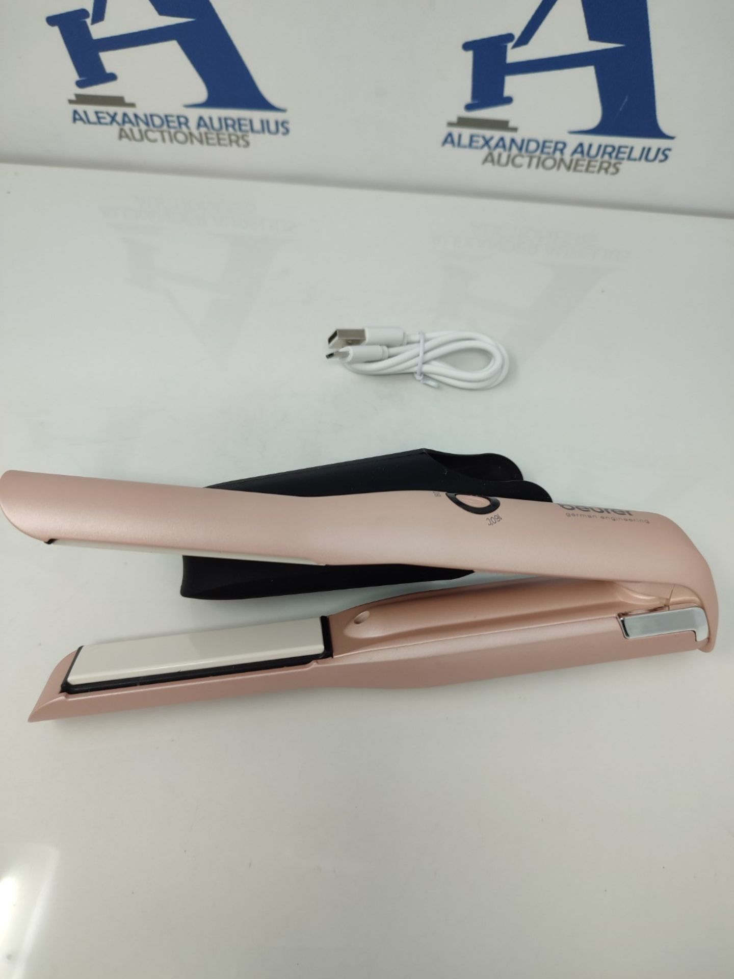 Beurer HS20 Cordless Rechargeable Hair Straightener With USB Charging Cable, 3 Fast-He - Image 3 of 3