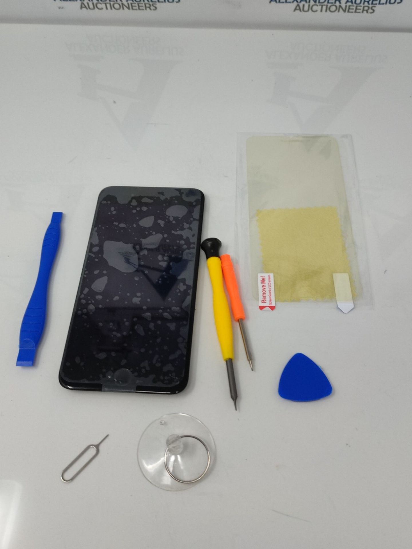 Yodoit for iPhone 7 Plus Screen Replacement Black With Home Button, Ear Speaker, Front - Image 3 of 3