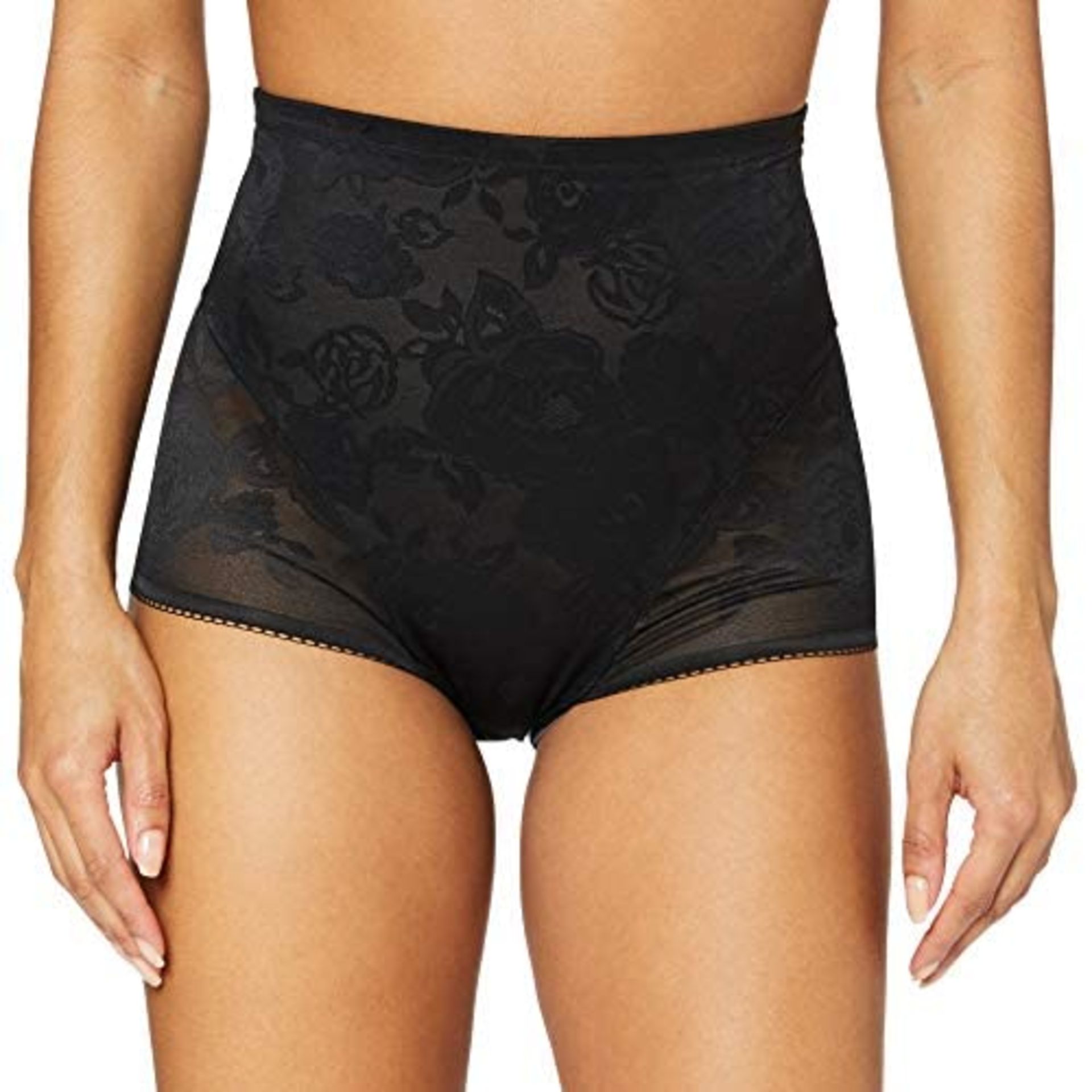 Triumph Women's Wild Rose Sensation Highwaist Panty Slip, Black, S