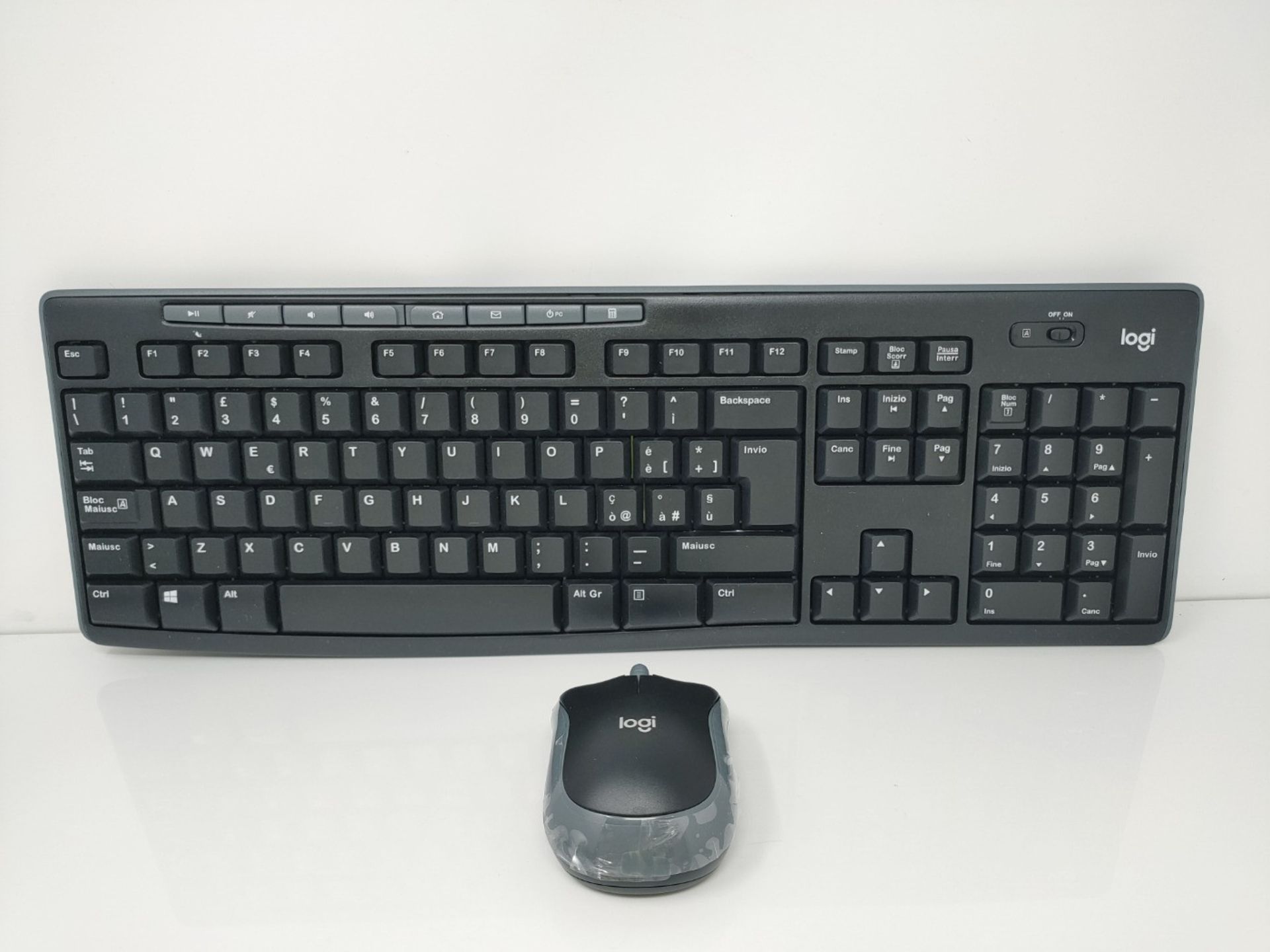 Logitech MK270 Wireless Keyboard and Mouse Combo for Windows, QWERTY Italian Layout - - Bild 2 aus 2