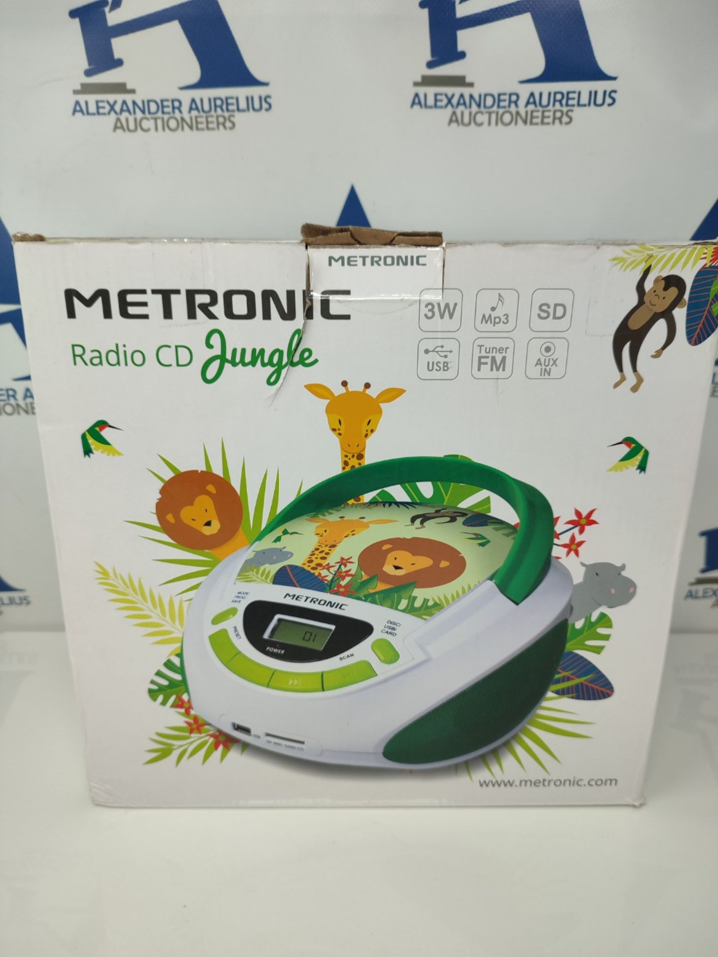 Metronic CD / MP3 Radio green/white - Image 2 of 3