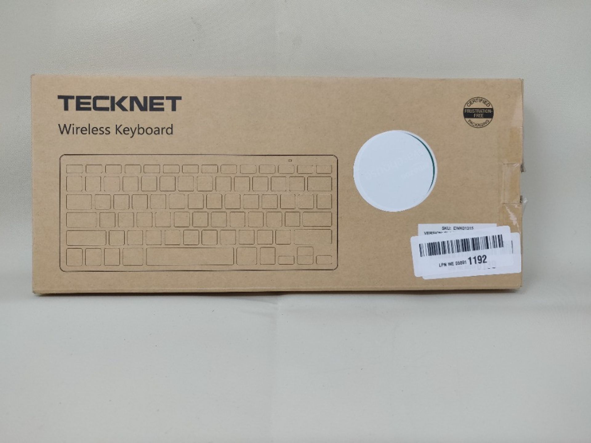 [INCOMPLETE] TECKNET 2.4G Wireless Keyboard For Windows 10/8/7/Vista/XP and Android Sm - Image 2 of 3