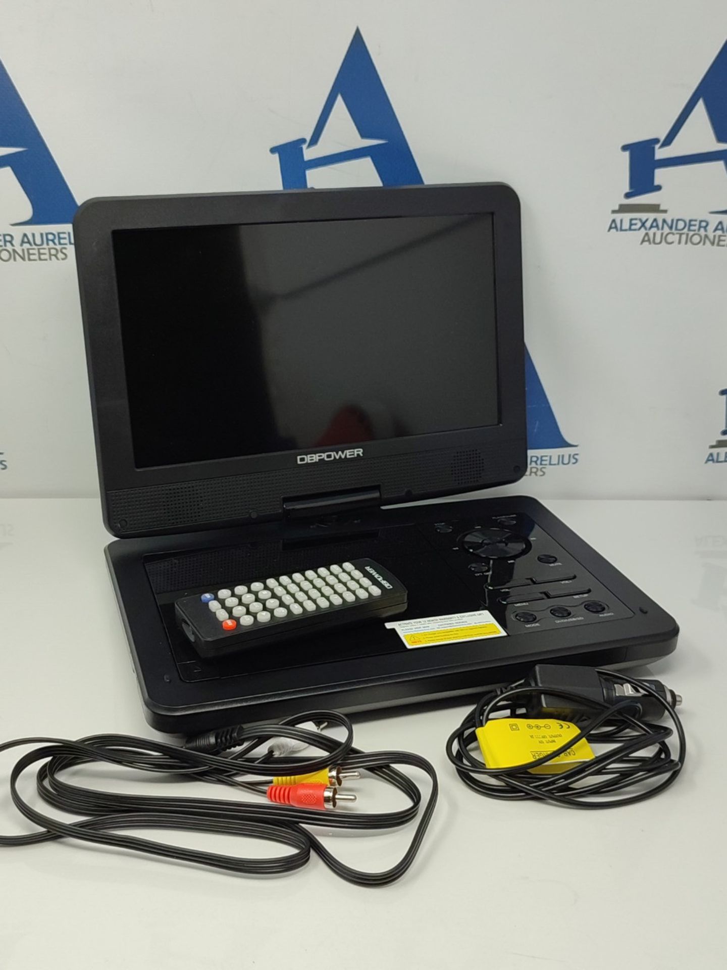 RRP £58.00 DBPOWER 12.5" Portable DVD Player with 10.5" Swivel Screen Car Built-in 5 Hours Rechar - Image 3 of 3
