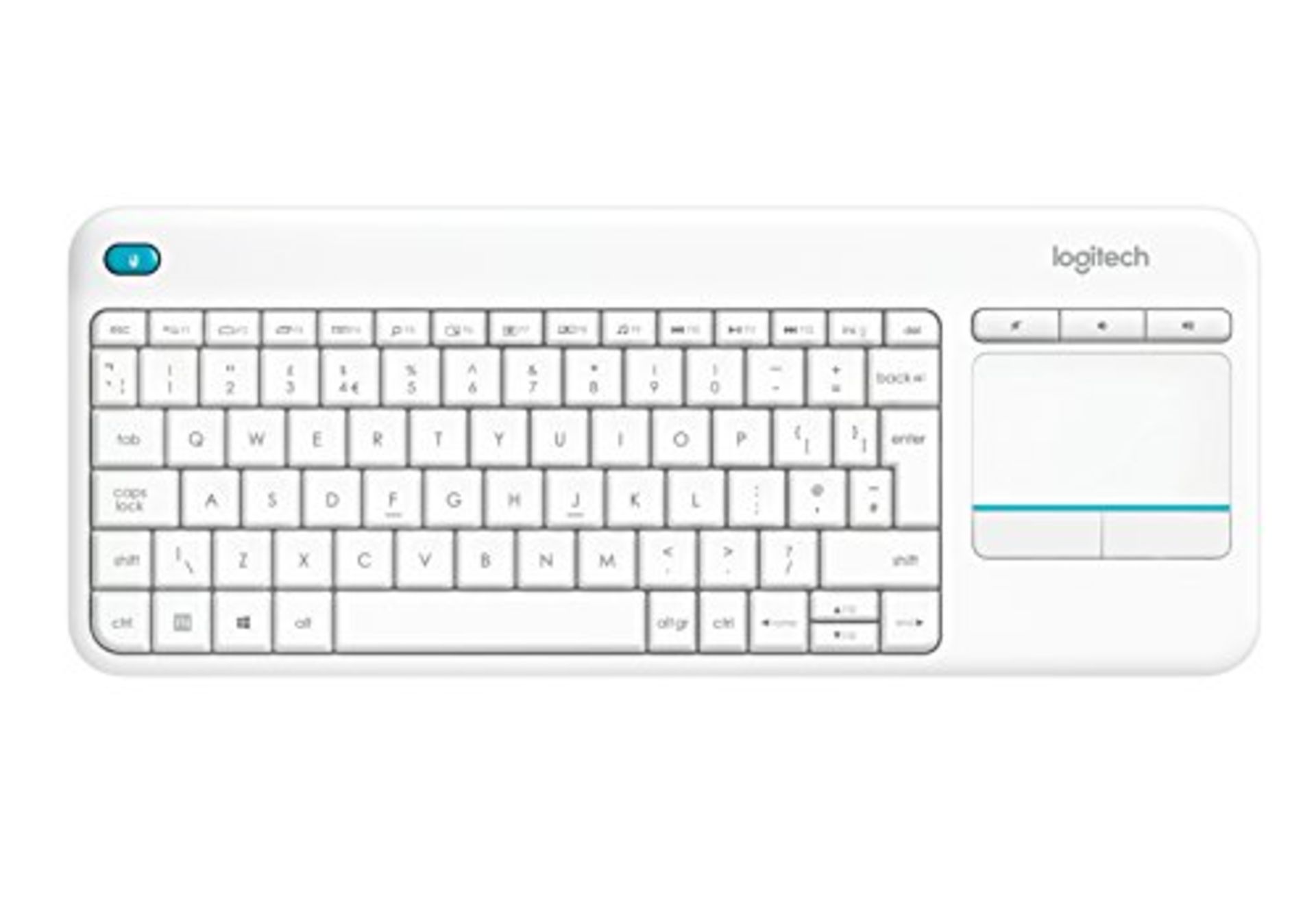 [INCOMPLETE] Logitech K400 Plus Wireless Touch TV Keyboard with Integrated Touchpad, E