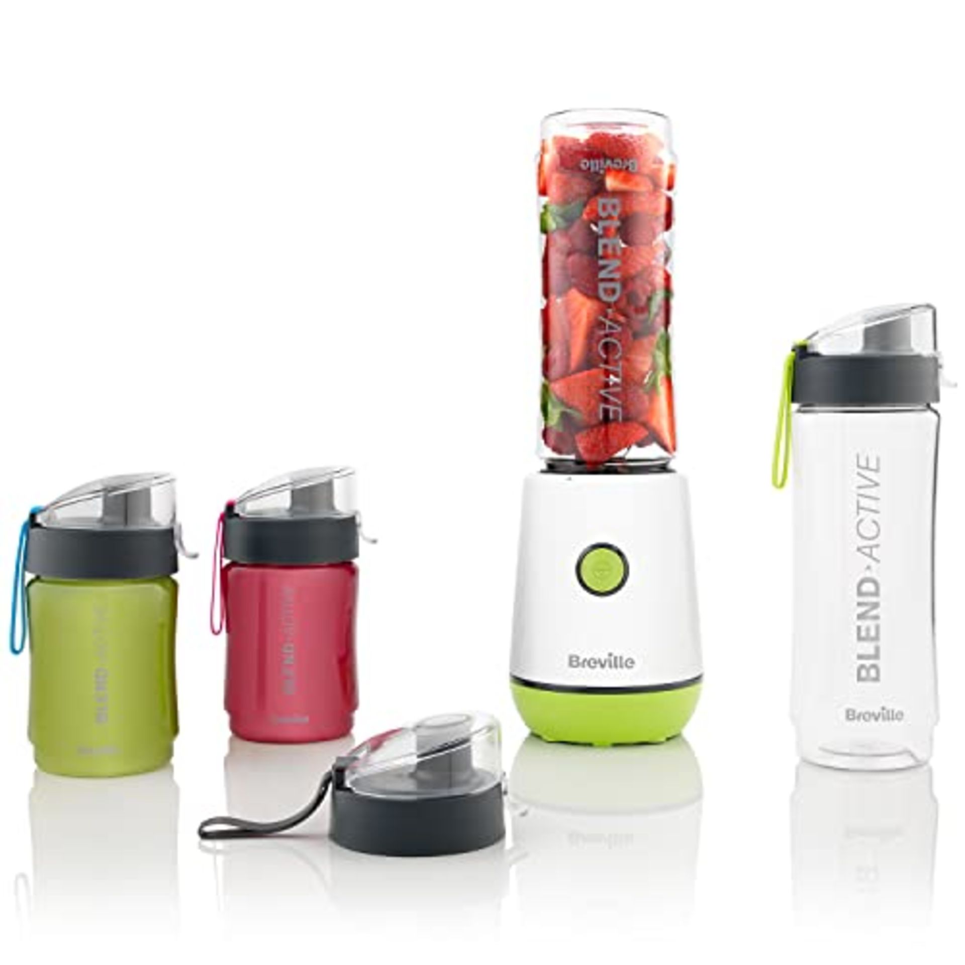 Breville Blend Active Personal Blender & Smoothie Maker | 350W | Family Pack | 4 Porta