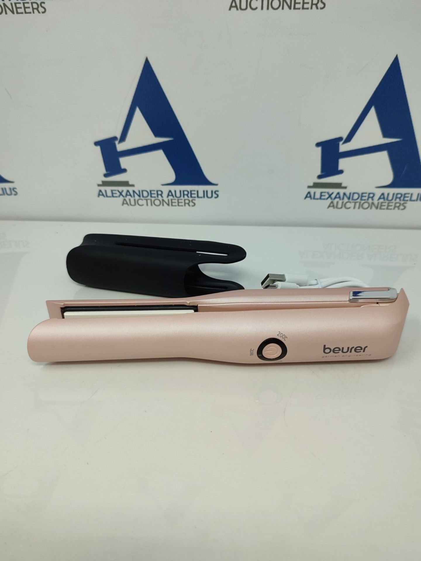 Beurer HS20 Cordless Rechargeable Hair Straightener With USB Charging Cable, 3 Fast-He - Image 2 of 3