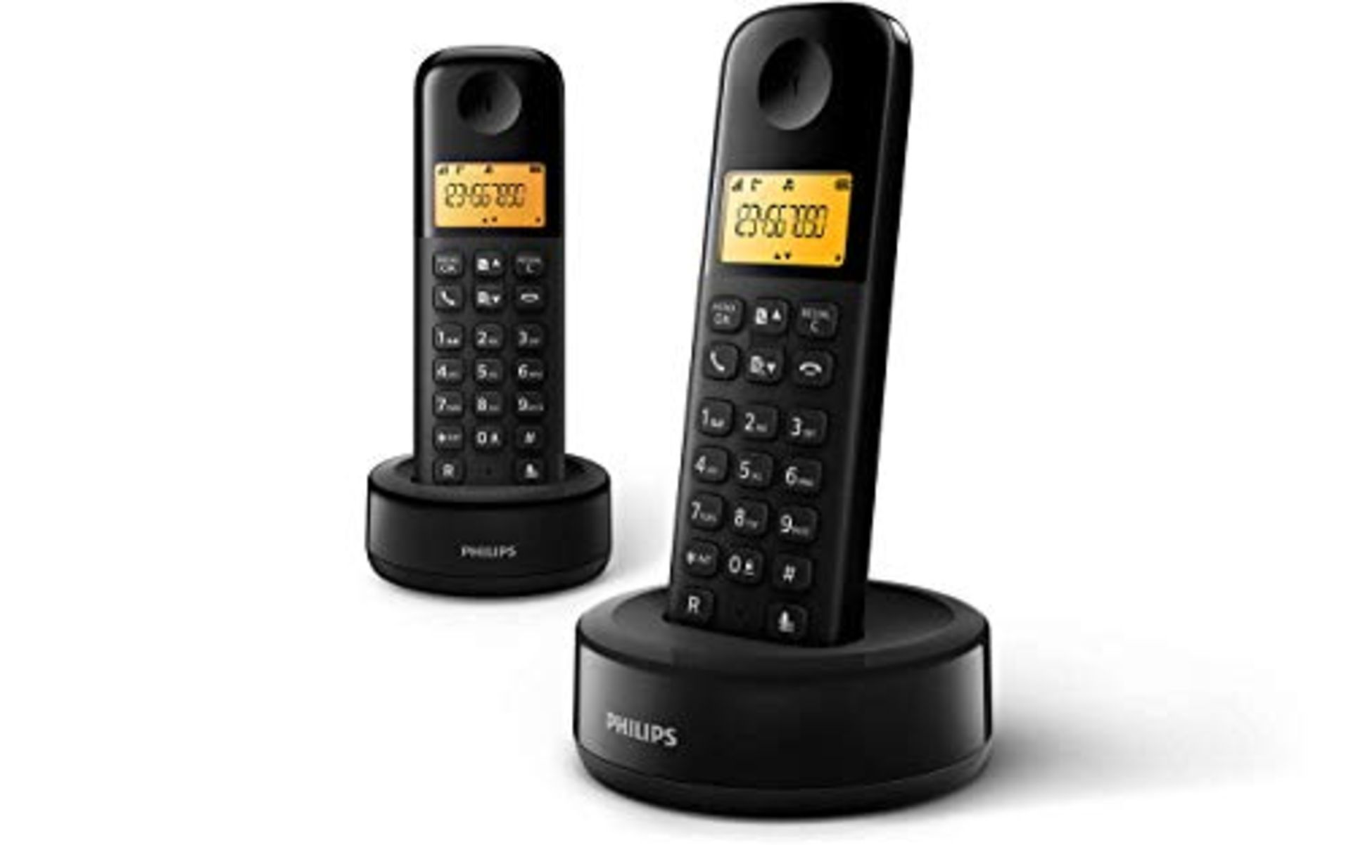 Philips D1602B/01 DECT Cordless Phone 2 Handsets