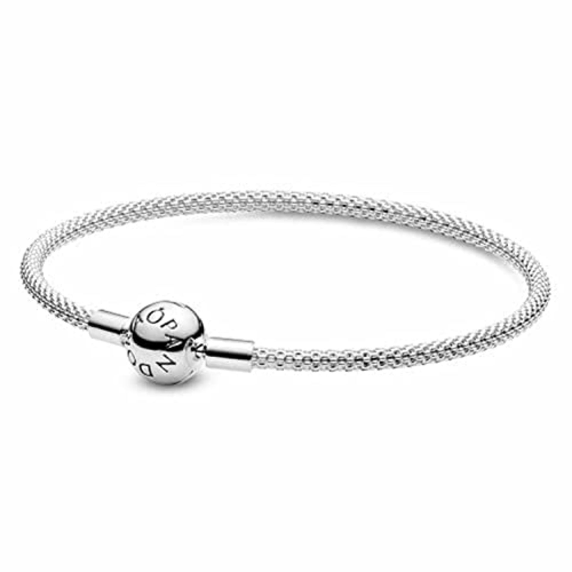 [CRACKED] Pandora Rigid Bracelet 596543-19 Woman Silver Moments maya