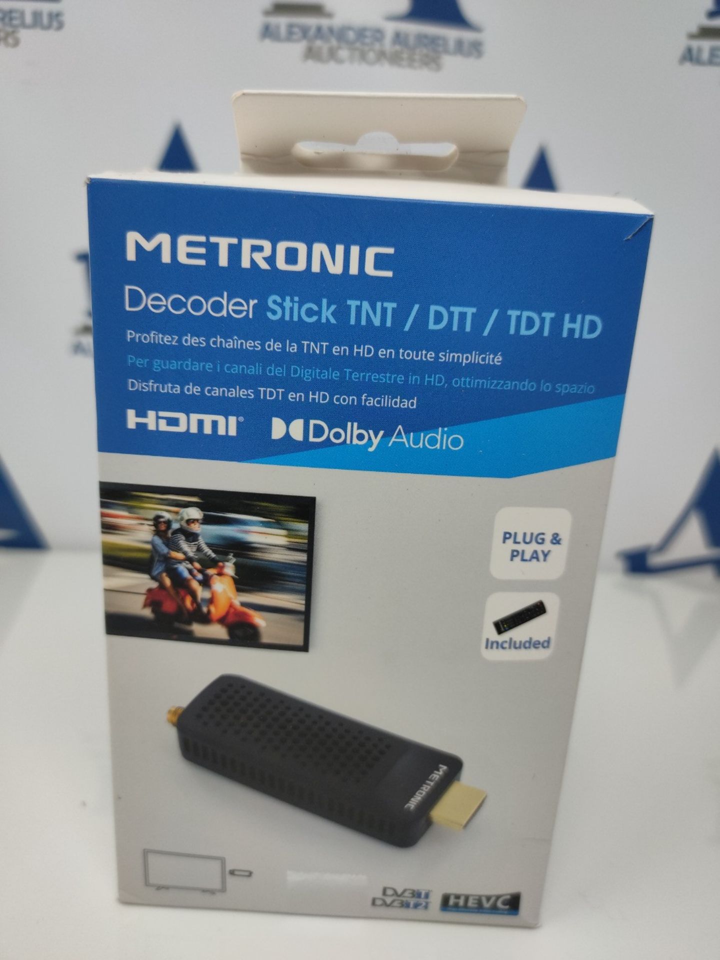 Metronic 441625 Decoder Sintonizzatore Ricevitore TDT DVB-T Compatibile DVB-T2 Dongle - Image 2 of 3