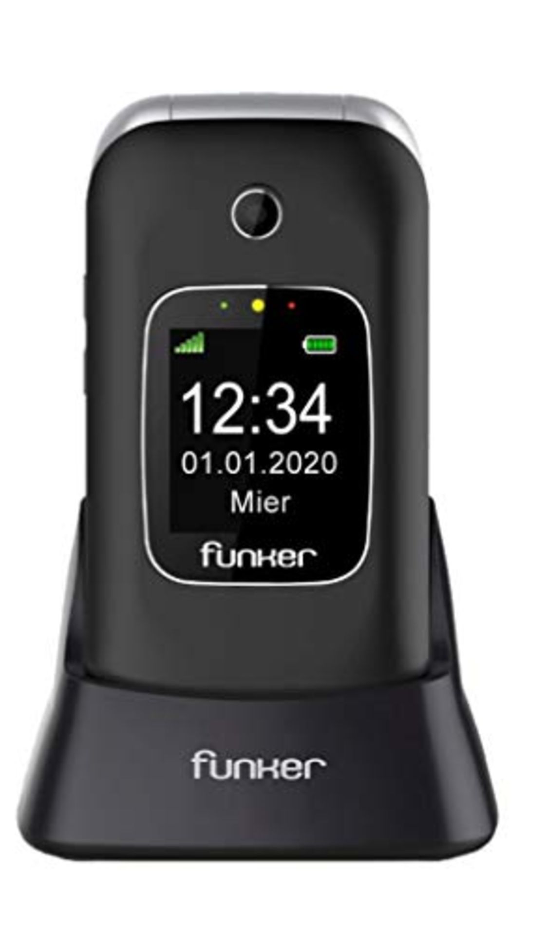 FUNKER - TELEFONO SENIOR C85BL PLEGABLE 2G DOBLE PANTALLA BT NEGRO - TELE42149