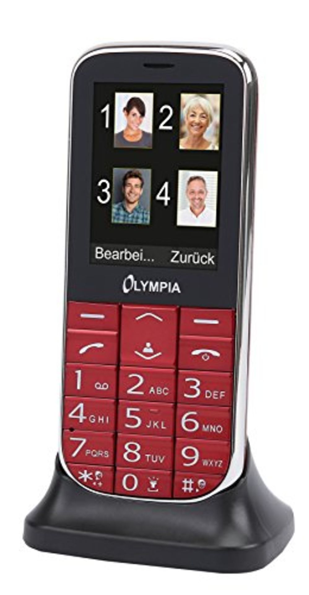 Olympia 2220 Joy II cell phone for seniors without a contract senior cell phone button