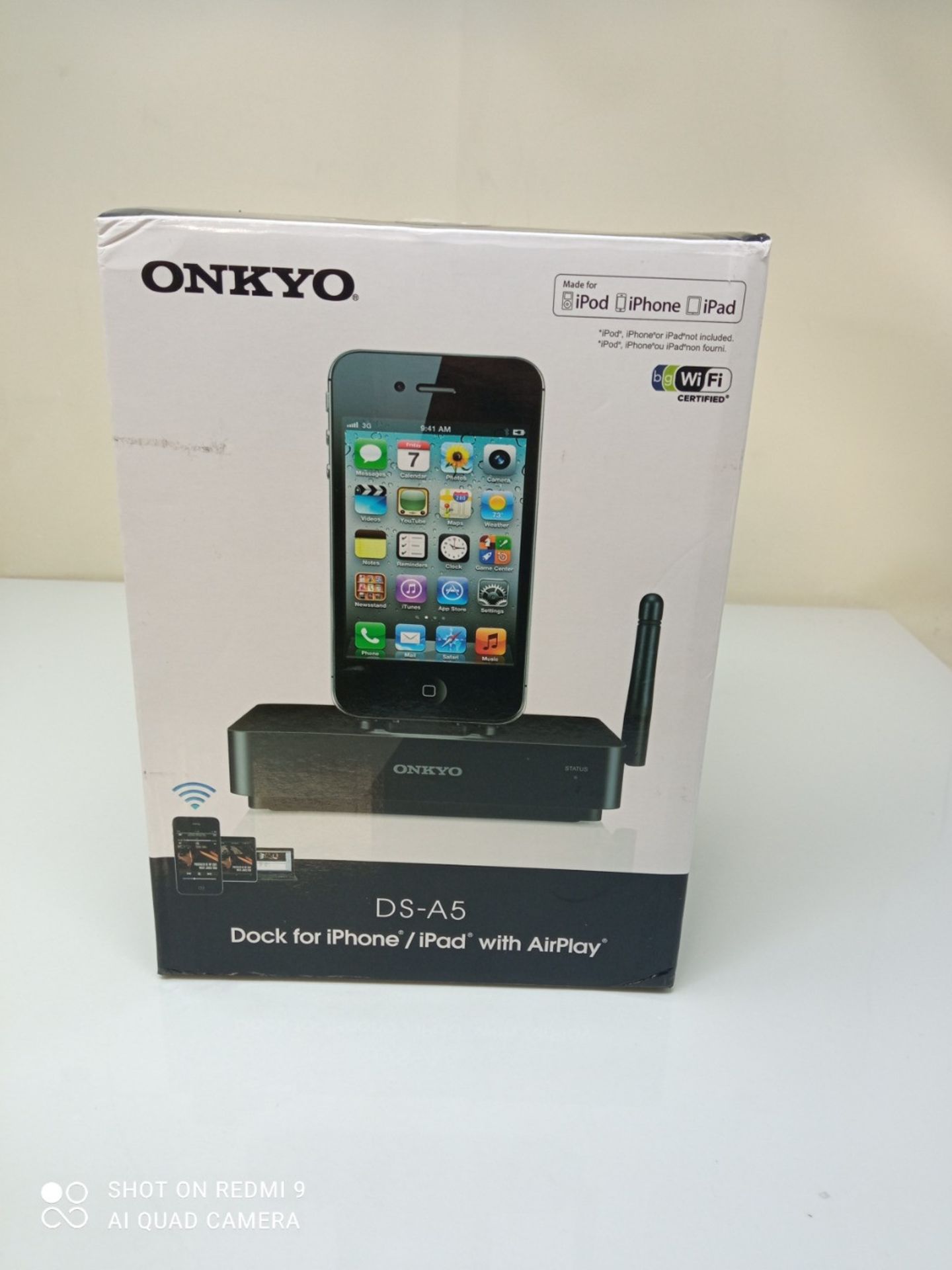 RRP £130.00 ONKYO DSA5 - mobile device dock stations (Smartphone, Apple, Black) - Bild 2 aus 3