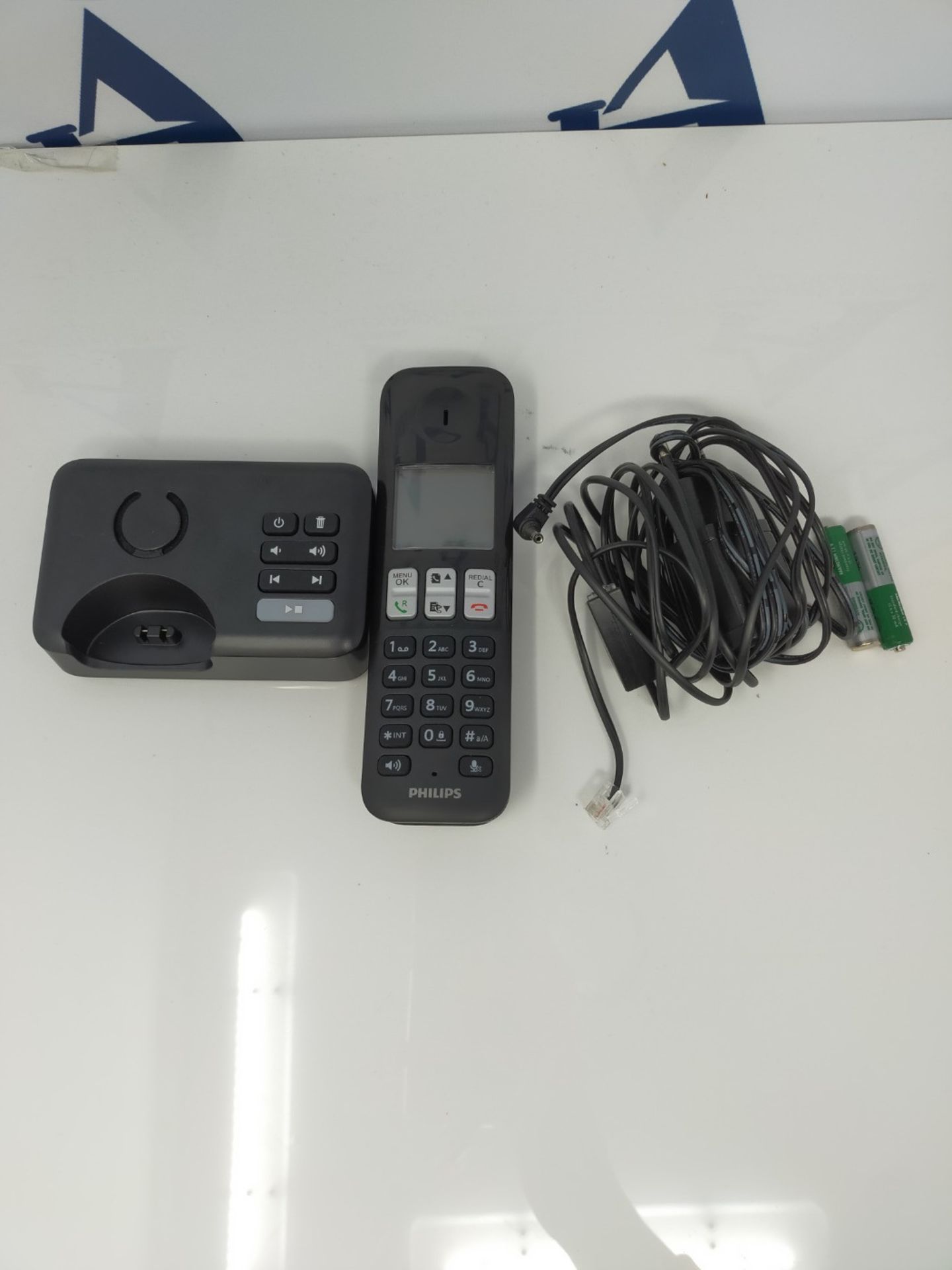 Philips D2551B/01 DECT cordless telephone with answering machine - Image 3 of 3