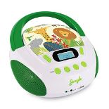 RRP £50.00 Metronic 477144 CD player for children, Jungle, with USB/AUX-IN port green/white