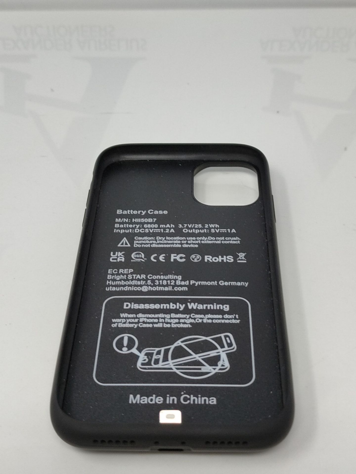 Trswyop Battery Case for iPhone 11, 06800mAh High Capacity 0 Charger Case for iPho - Image 3 of 3