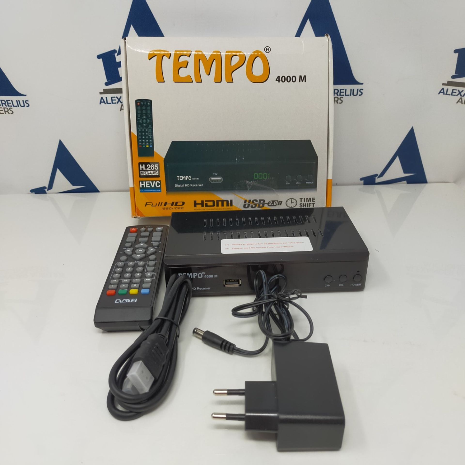 Tempo 4000 H.265 HEVC terrestrial receiver HD, DVB-T2, compatible for new channels, HD - Image 2 of 3