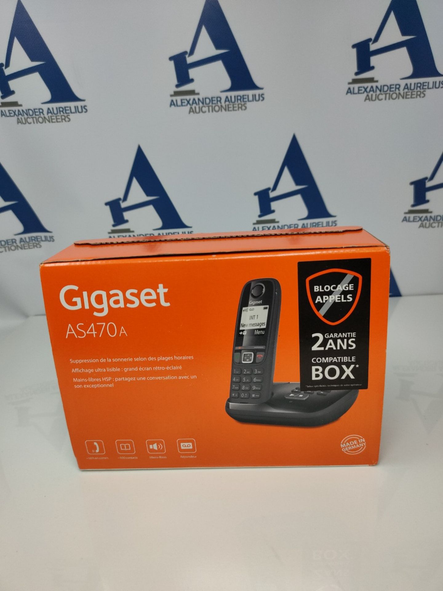 Gigaset AS470A Solo DECT-Telefon Schwarz Anrufer-Identifikation - Telefone (DECT-Telef - Image 2 of 3