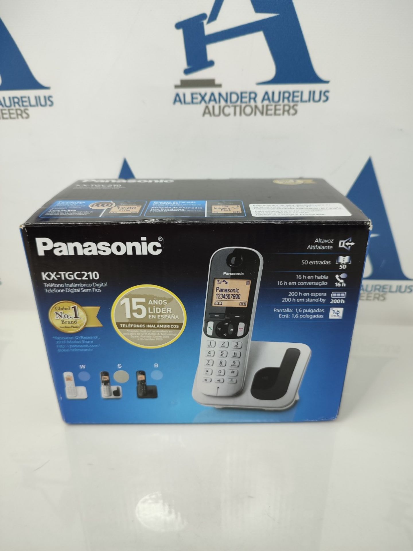 Panasonic Wireless landline telephone with LCD, caller ID, 50-number phone book, navig - Image 2 of 3