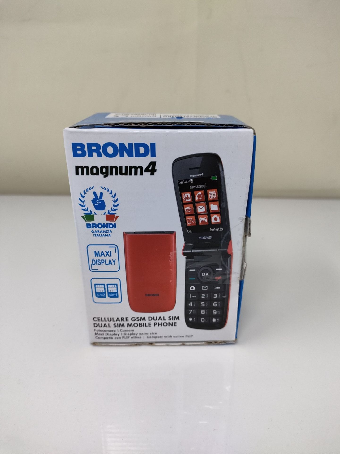 Brondi Magnum 4 Maxi Display Mobile Phone, Backlit Physical Keyboard, Dual Sim, 1.3 MP - Image 2 of 3