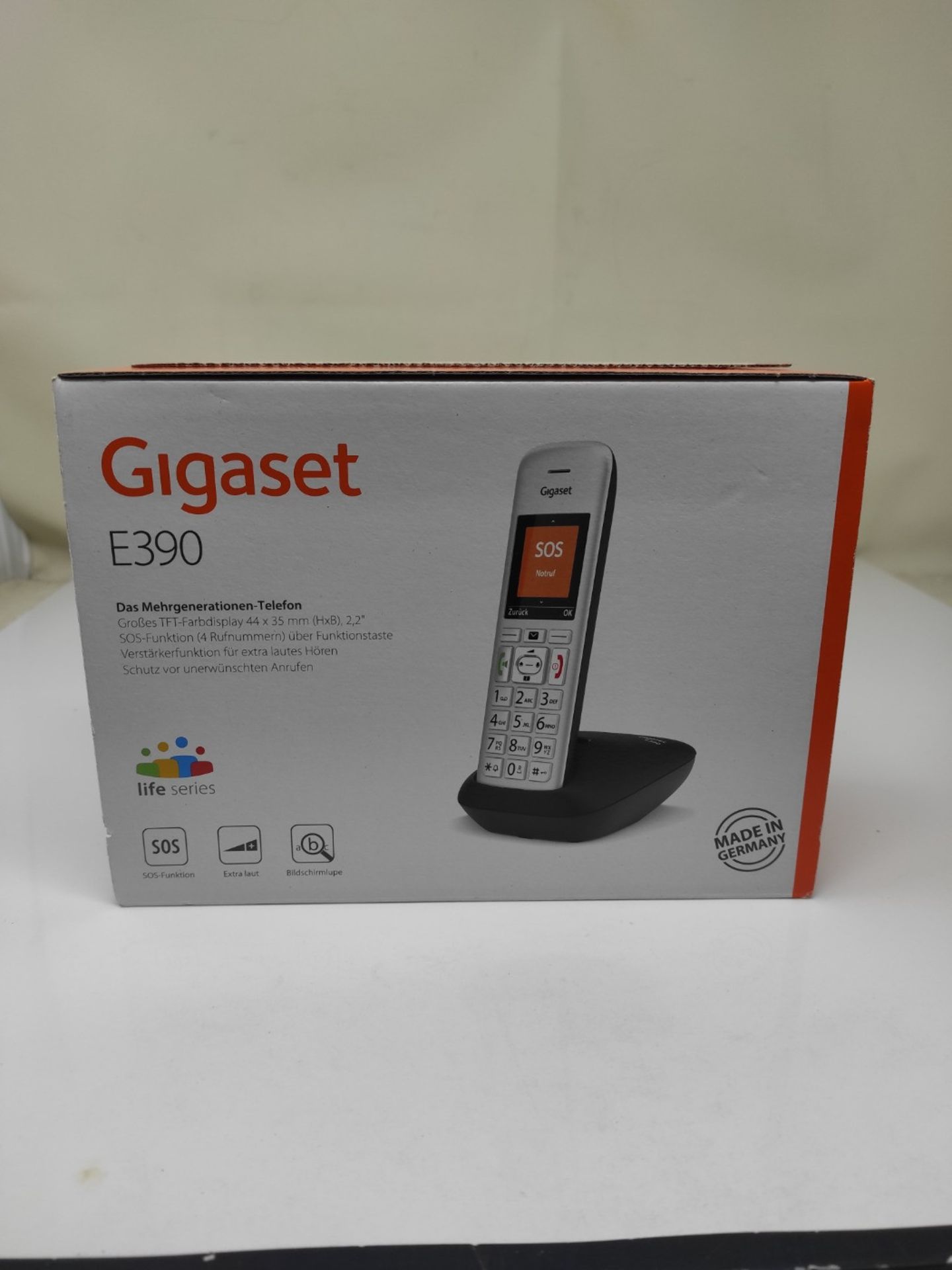 Gigaset E390 silver-black - Image 2 of 3