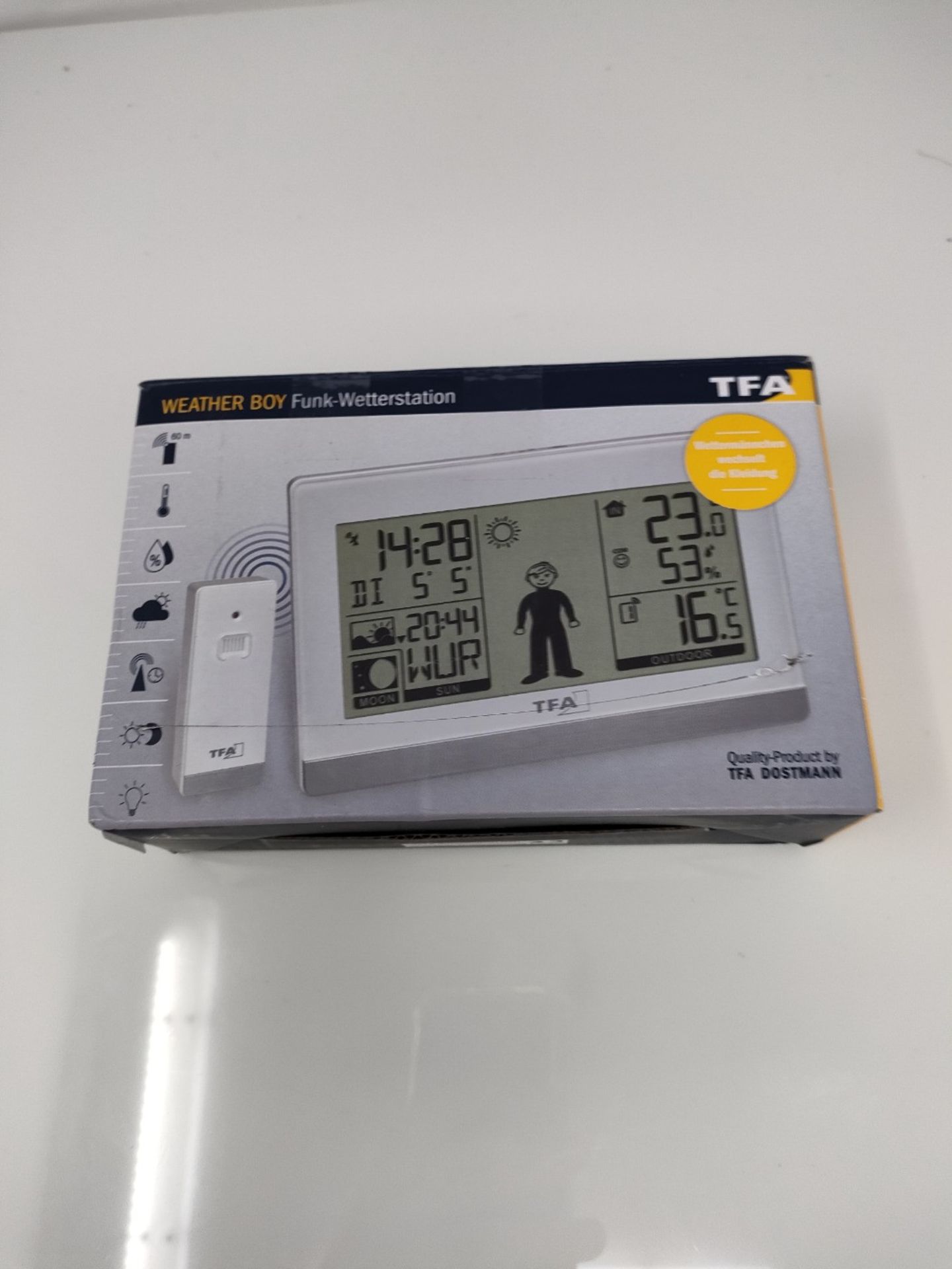 TFA Dostmann Weather Boy 35.1159.02 Digital Weather Station Wireless with Outdoor Sens - Image 2 of 3