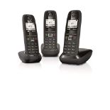 RRP £51.00 Gigaset AS405 Trio, Three Cordless Telephones, Internal Calls, Call Transfer, Triple D