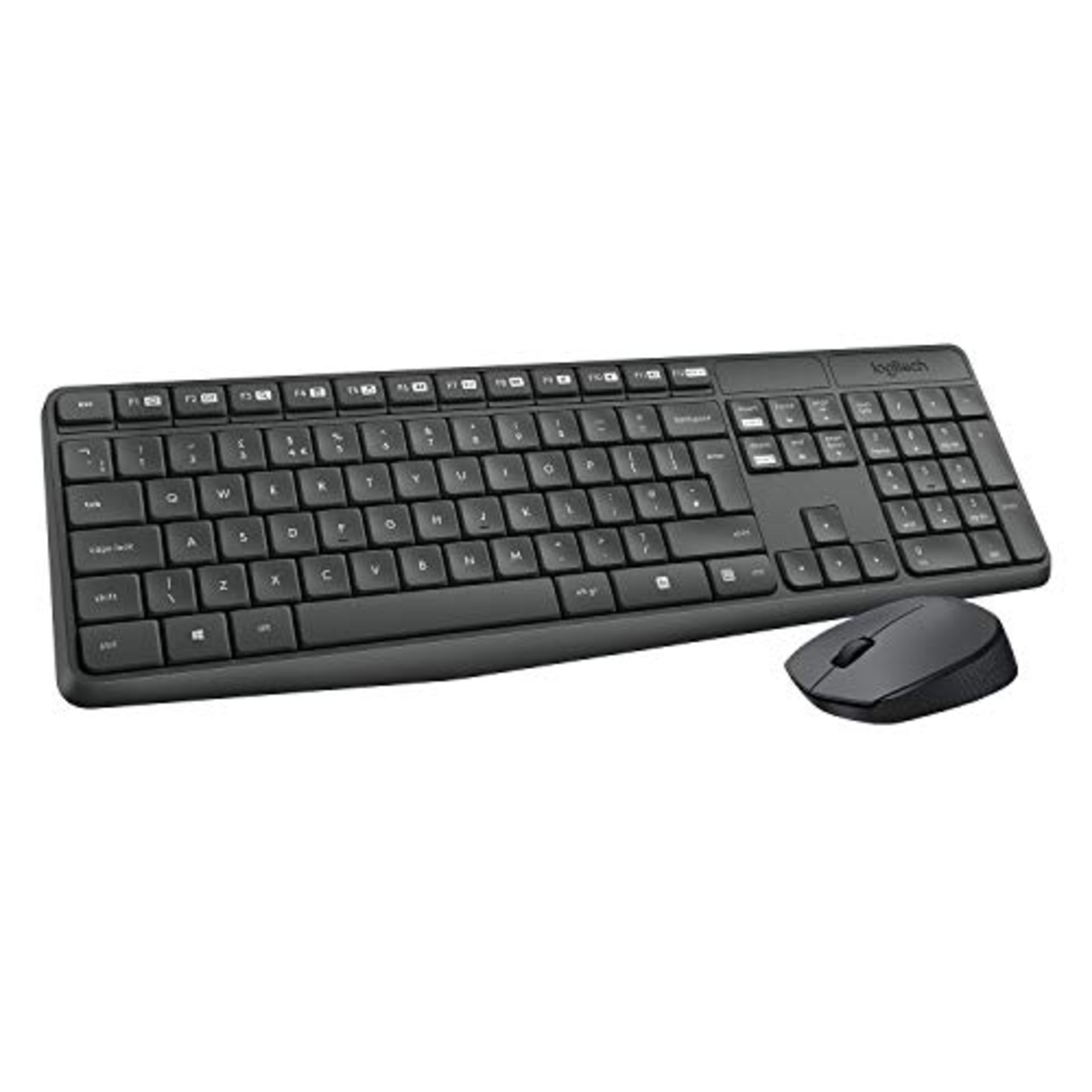 Logitech MK235 Wireless Keyboard and Mouse Combo for Windows, QWERTY Italian Layout -