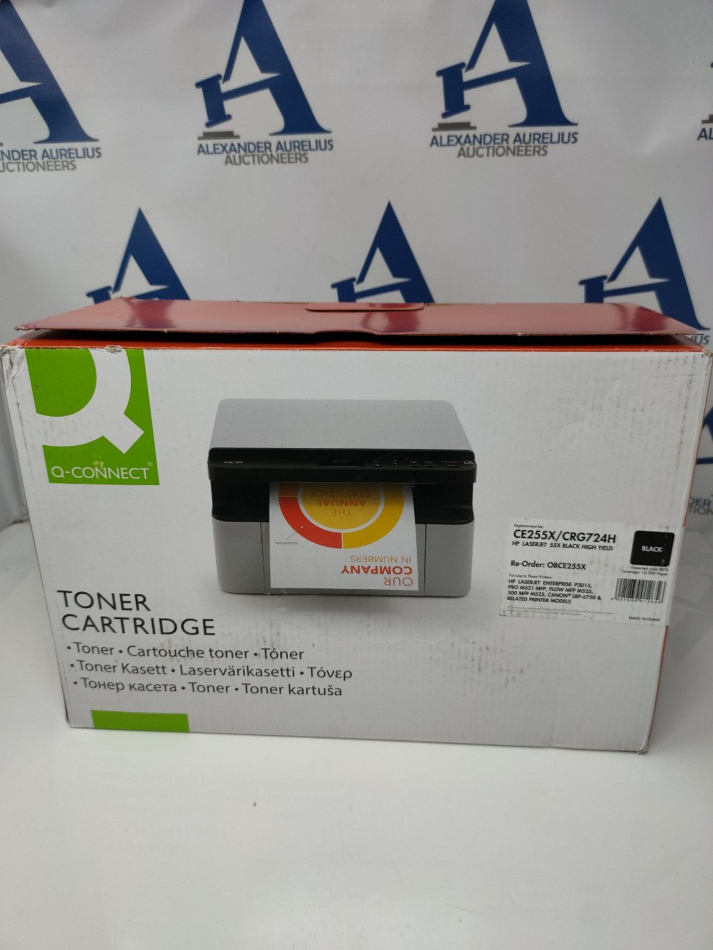 Q-Connect Compatible Toner for HP CE255X Toner Cartridge, Black - Bild 2 aus 3