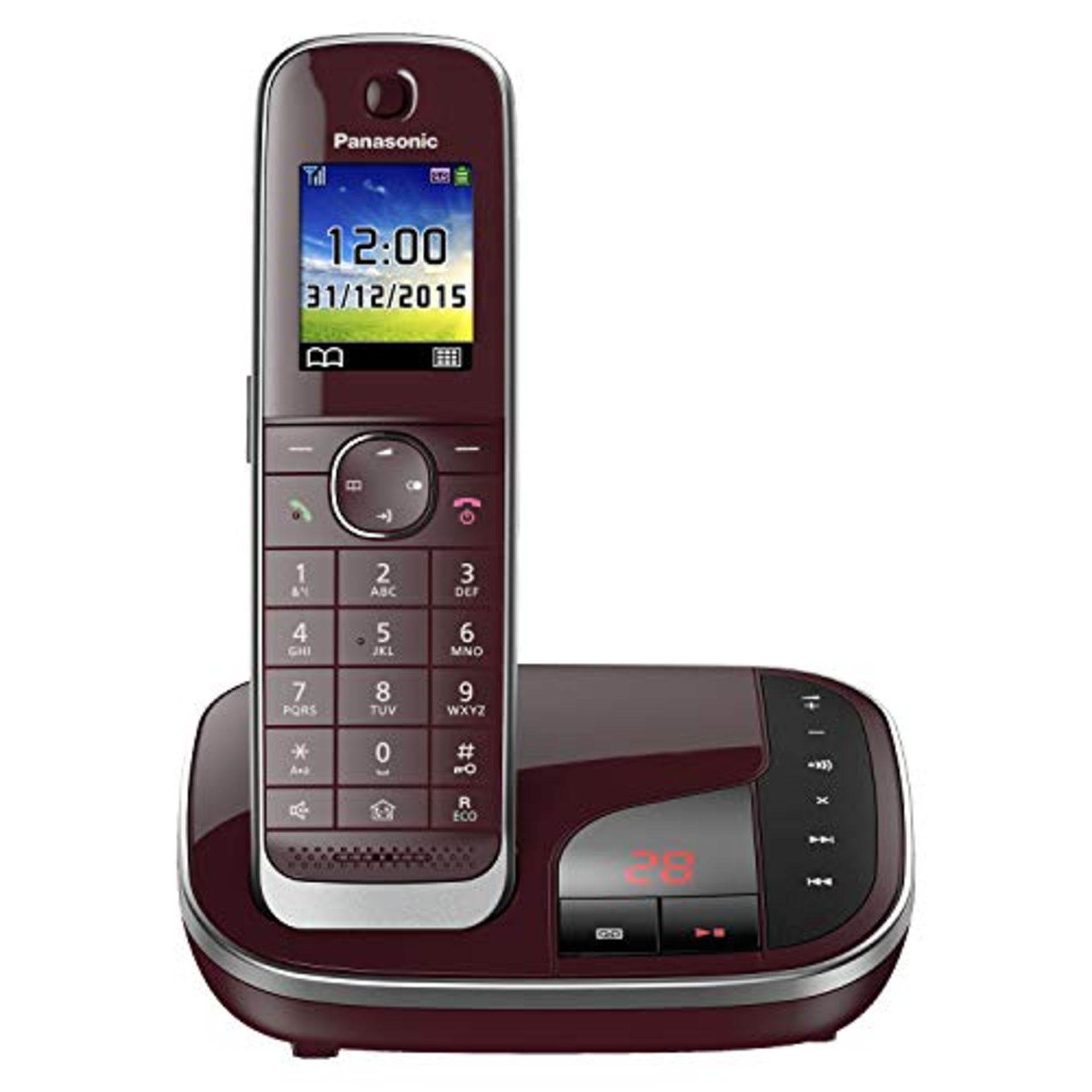 RRP £54.00 Panasonic KX-TGJ320 - telephones (DECT, Desk, Red, LCD, AAA, Polyphonic)