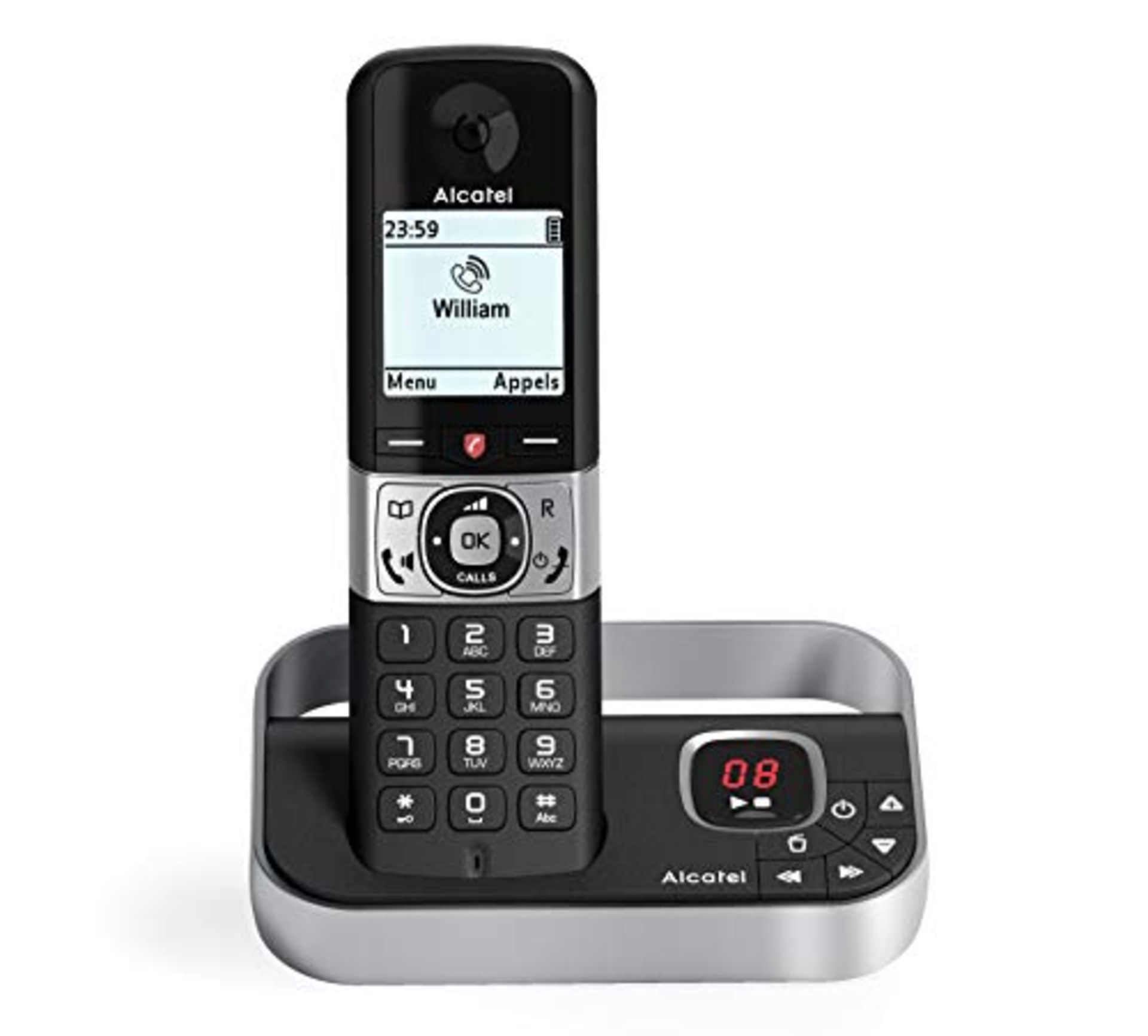 Alcatel Dect F890 Voice Fr Black Scallblock