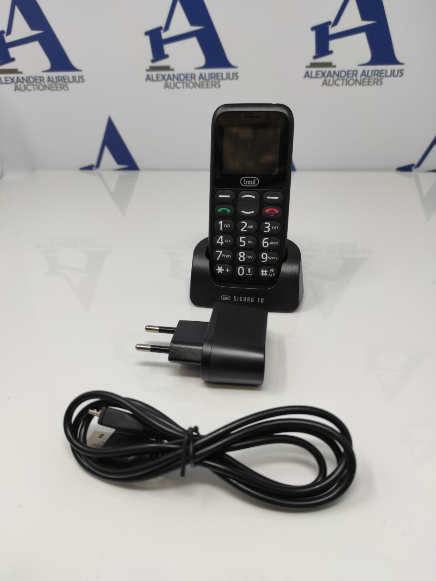 TREVI - CELLULAR PHONE FOR SINGLE BUTTONS WITH TREVI SECURITY BUTTONS 10 BLACK - Image 3 of 3