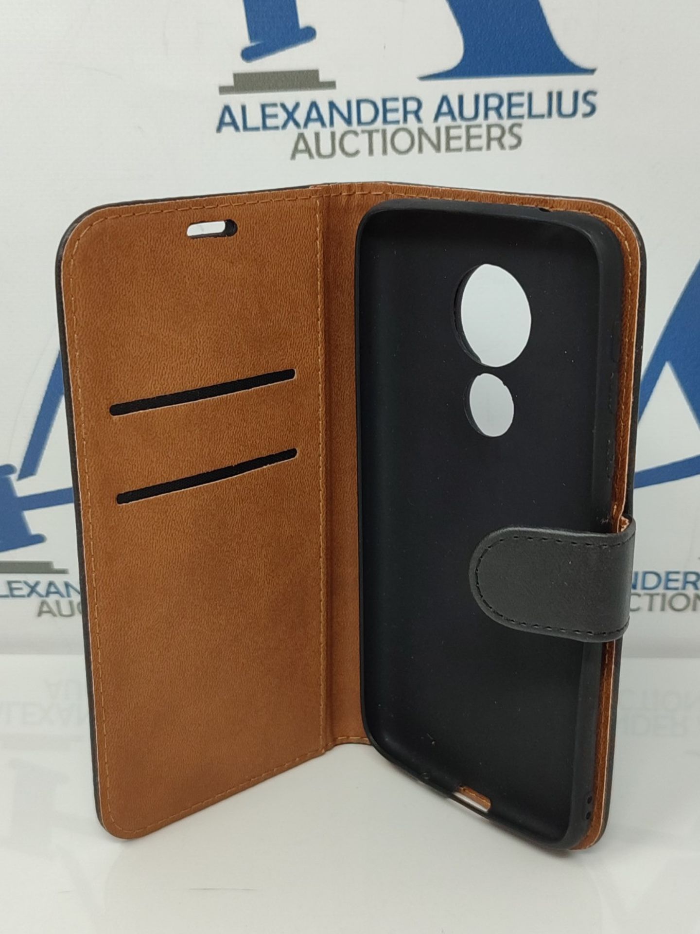 Case Collection Premium Leather Folio Cover for Motorola Moto G7 Power Case (6.2") Mag - Image 2 of 3