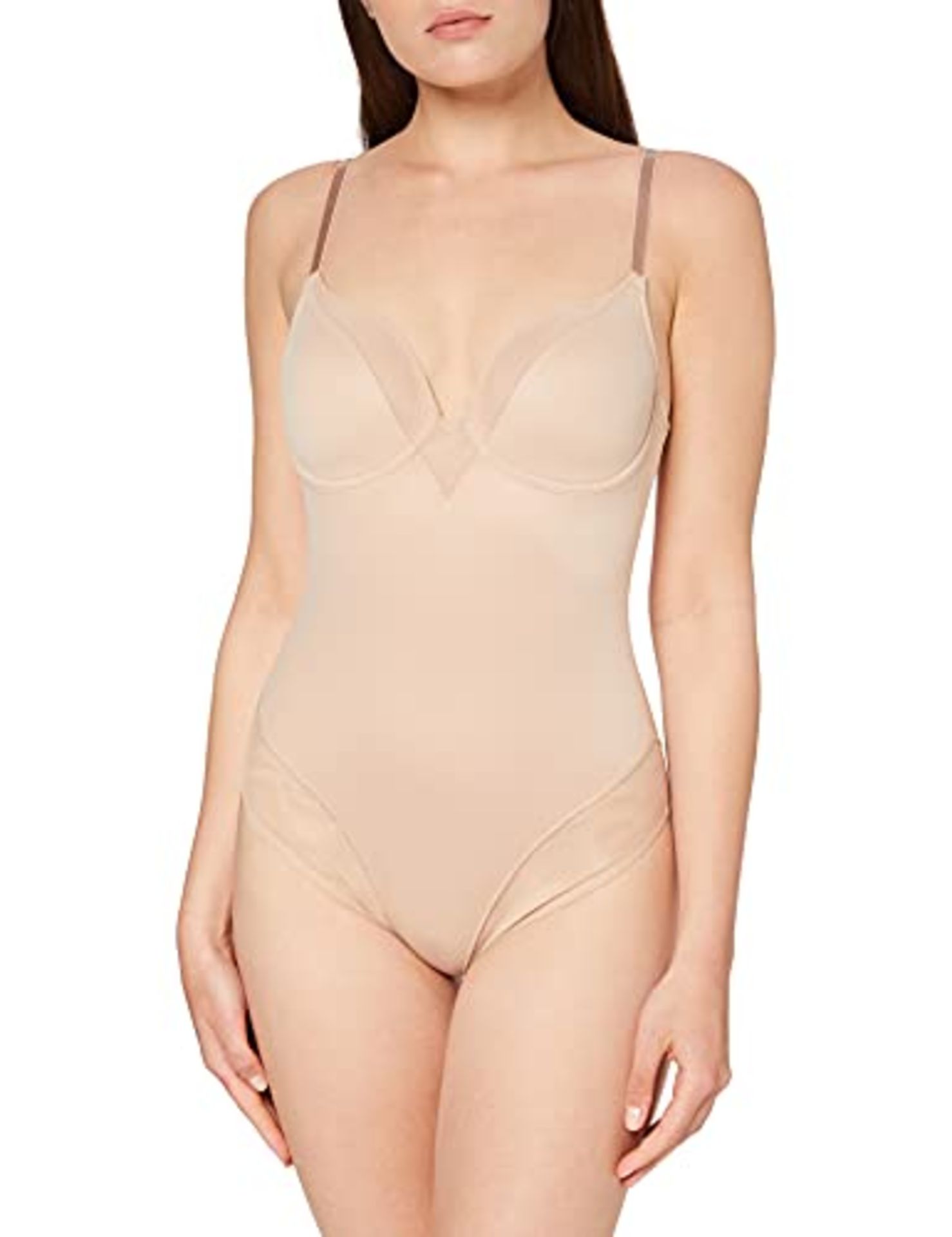 RRP £66.00 Triumph Women's True Shape Sensation Bswp Full Cup Shaping Bodysuit, Beige (Smooth Ski