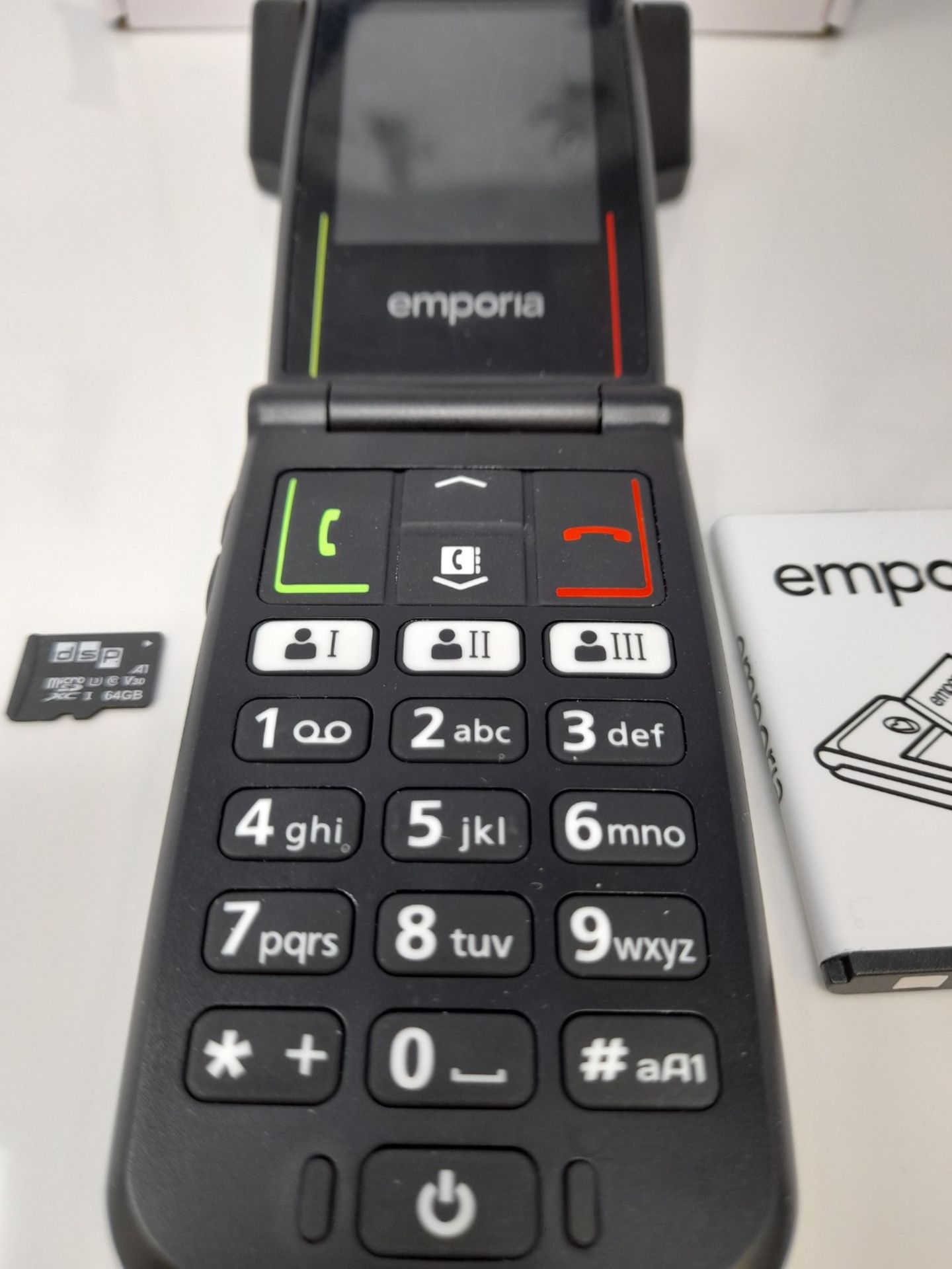 RRP £53.00 Emporia Flip V221 001 B 2.2 - Mobile Phone, Black - Bild 3 aus 3