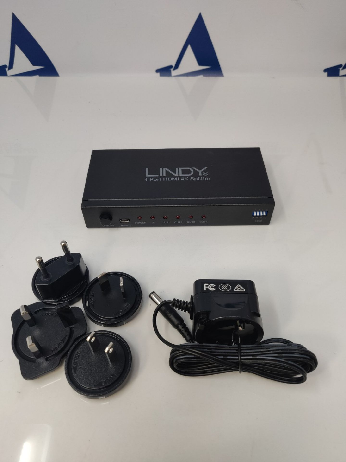 Lindy HDMI 4K Splitter 4 Port 3D, 2160p30 Compact splitter, distributes ONE HDMI signa - Image 3 of 3