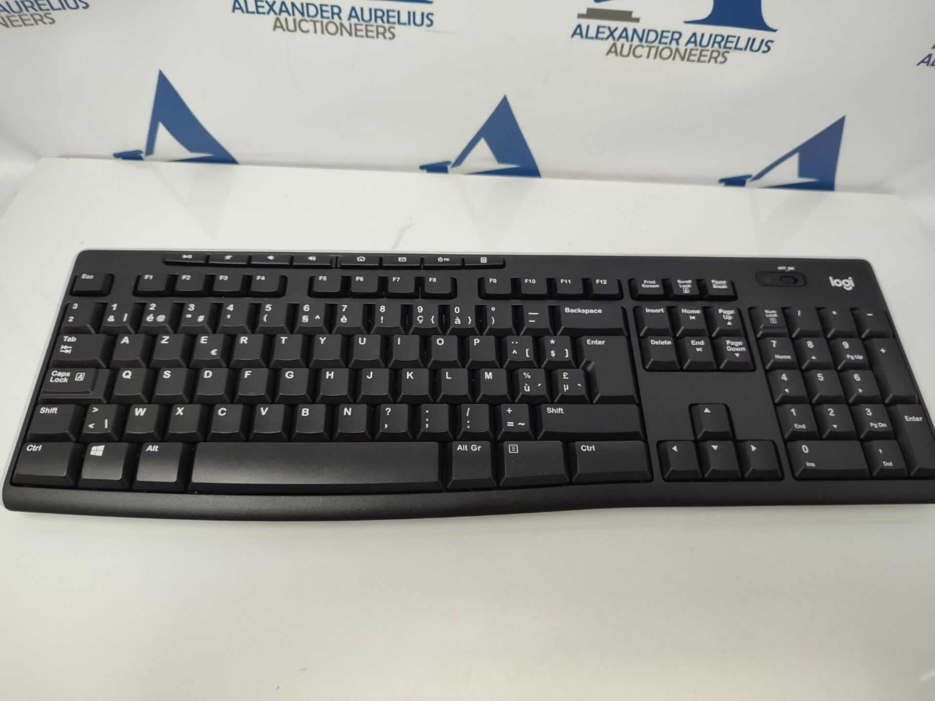 Logitech K270 Wireless Keyboard for Windows, AZERTY Belgian Layout - Black - Image 2 of 2
