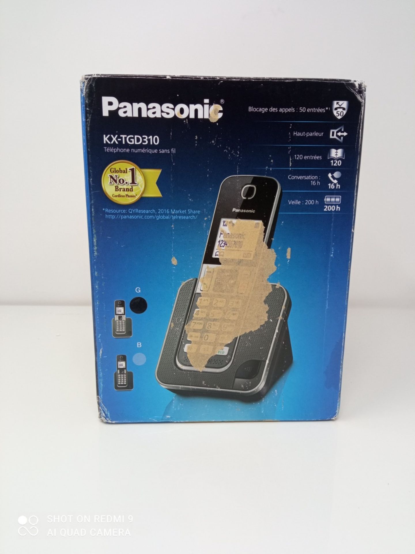 Panasonic KX-TGD310 DECT Caller ID Black, White Telephone - Telephones (DECT, Table/Be - Bild 2 aus 3