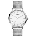 s.Oliver women's analogue quartz wristwatch with stainless steel bracelet SO-3145-MQ