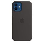 Apple Silicone Case with MagSafe (for iPhone 12 | 12 Pro) - Black