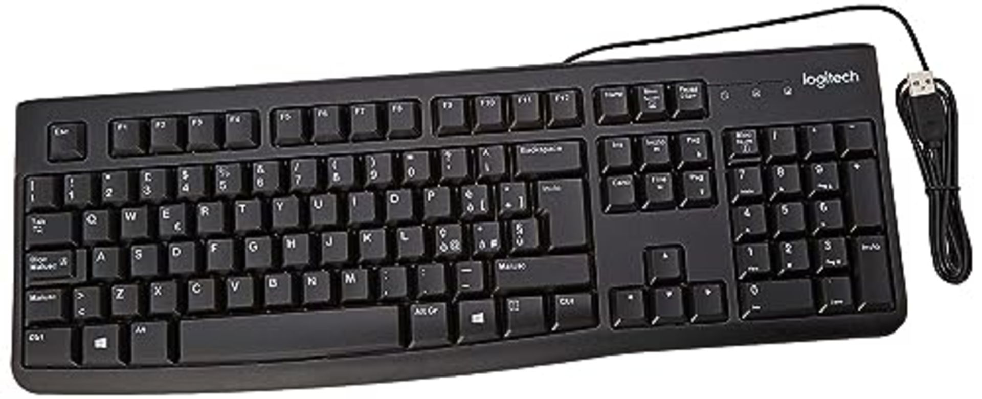 [INCOMPLETE] Logitech K120 Wired Business Keyboard, QWERTY Italian Layout - Black