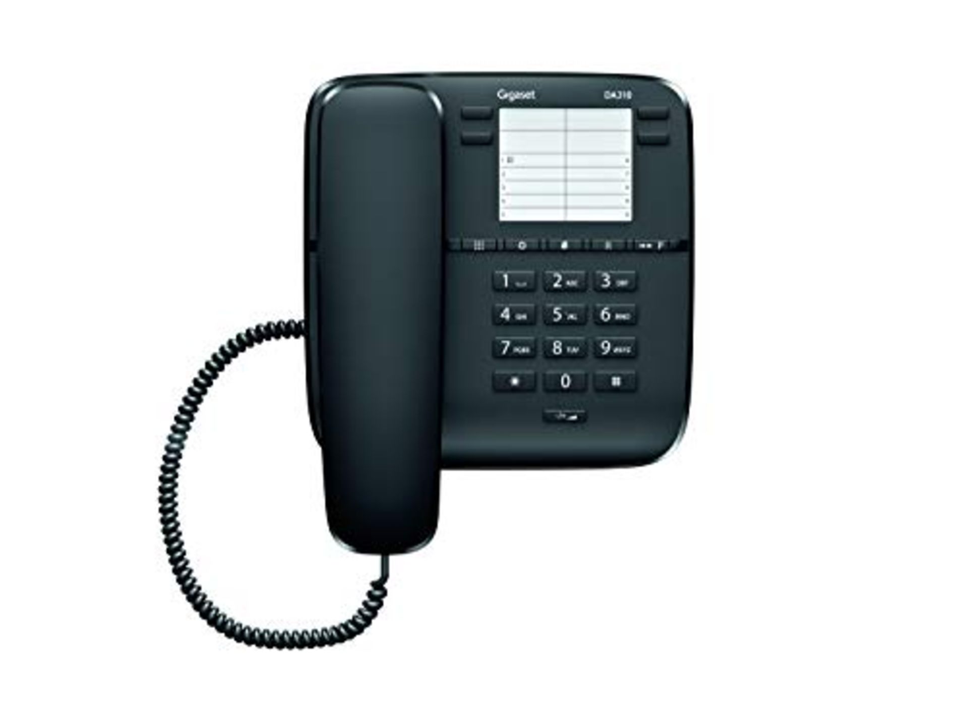 Siemens Gigaset pho. da310 black desk telephone wire to wire