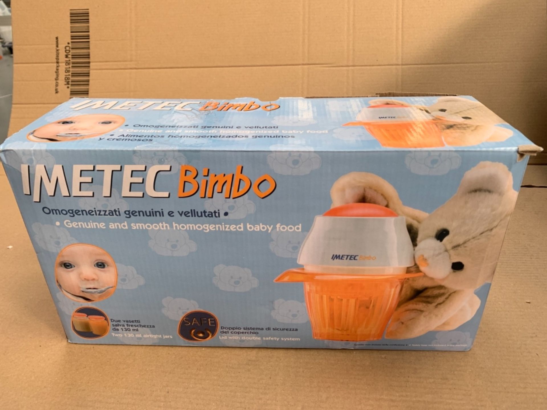 Imetec, Bimbo HM3 Homogeniser 2 Food Storage Containers Stainless Steel Blades Pulse 4 - Image 2 of 3