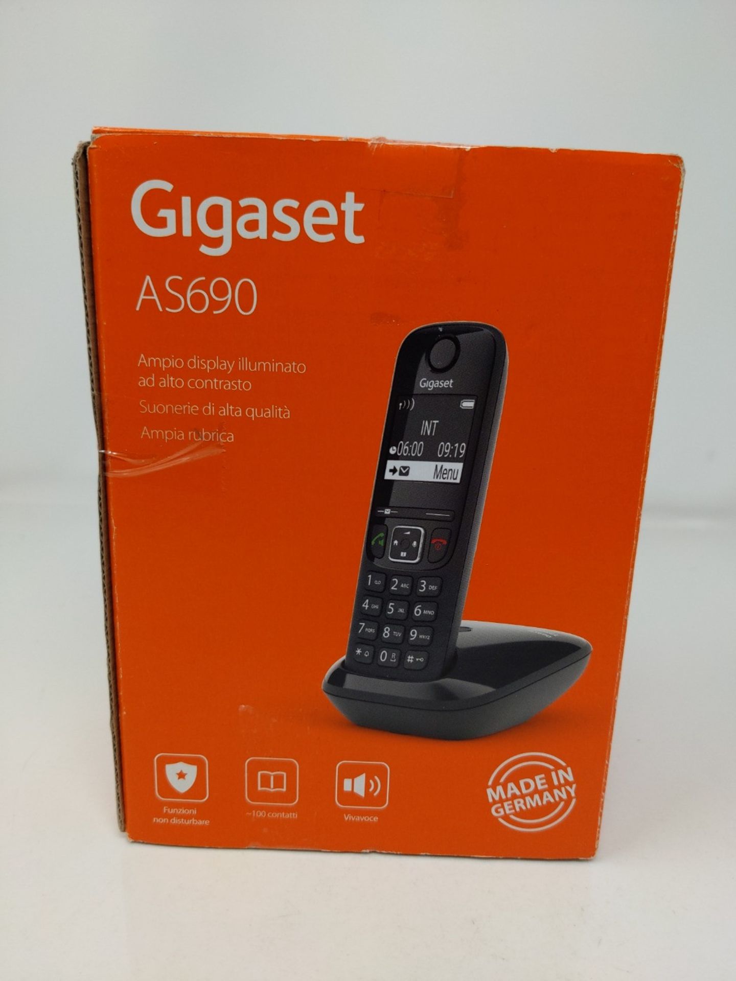 Gigaset AS690 Portable Cordless Telephone with Vivavoce High Quality, Tastiera Illumin - Image 2 of 3